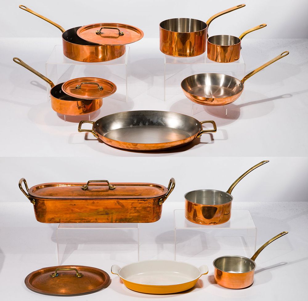 Lot 216: Copper Cookware Assortment