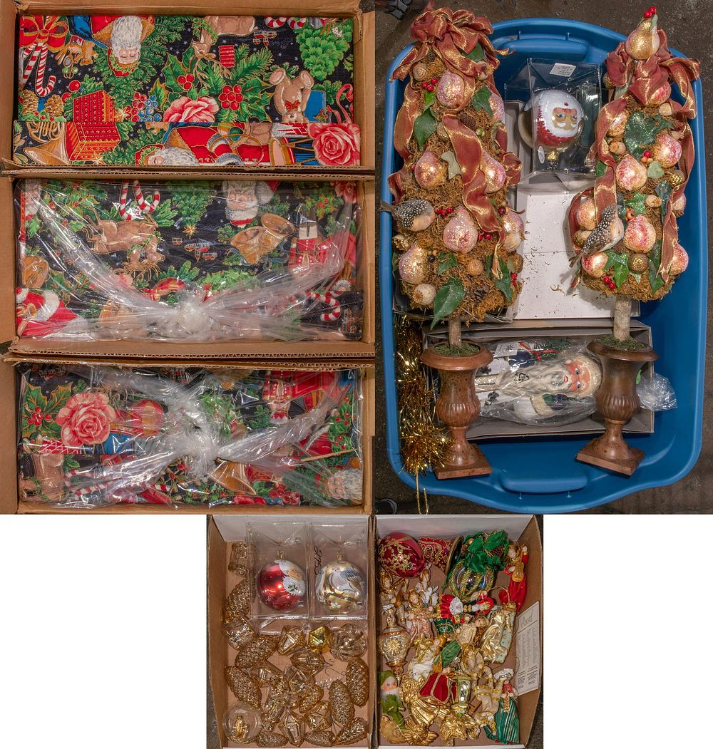 Lot 218: Christmas Decoration and Ornament Assortment