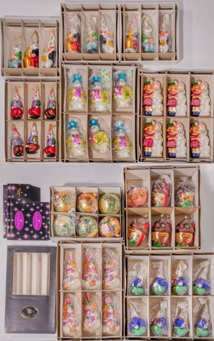 Lot 220: Christopher Radko Easter Ornament Collection