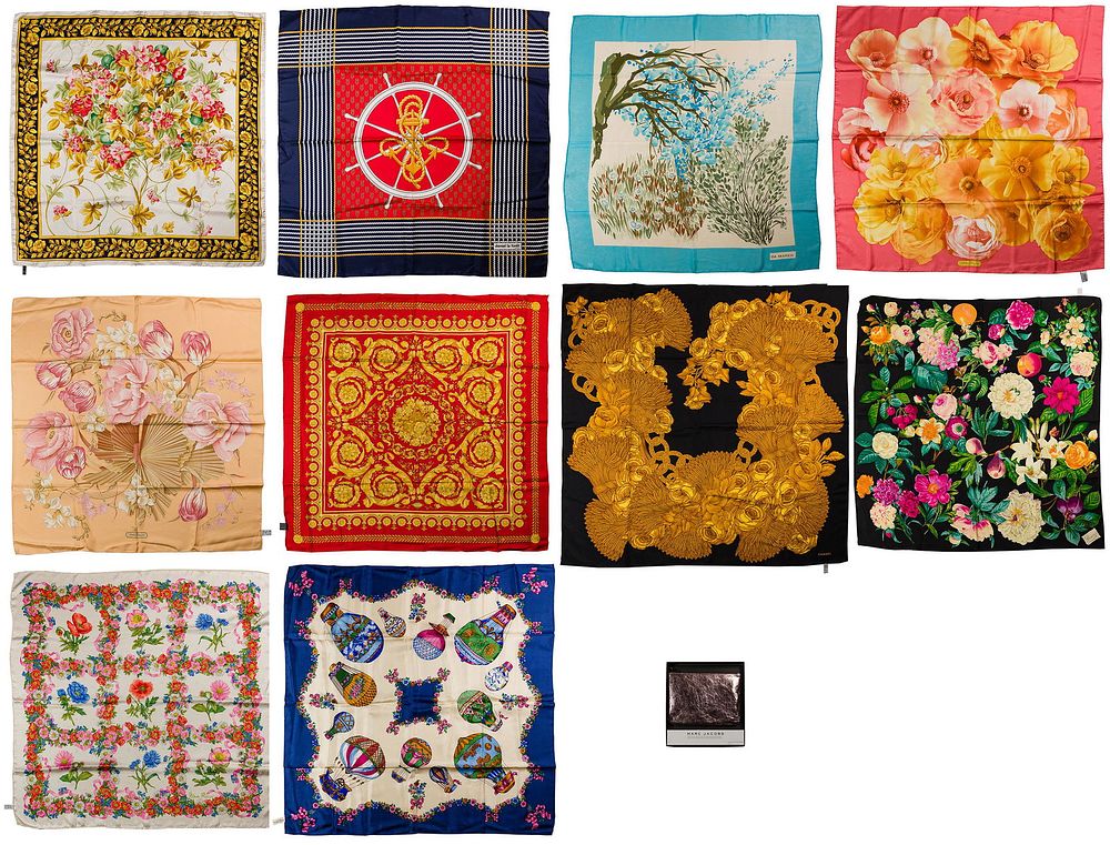 Lot 240: Designer Scarf Assortment