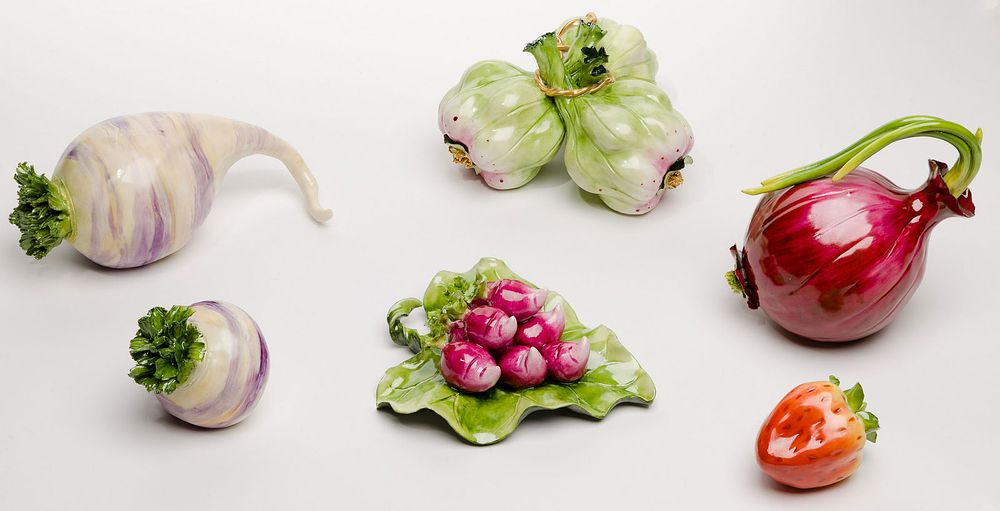 Lot 251: Katherine Houston Hand Painted Porcelain Assortment