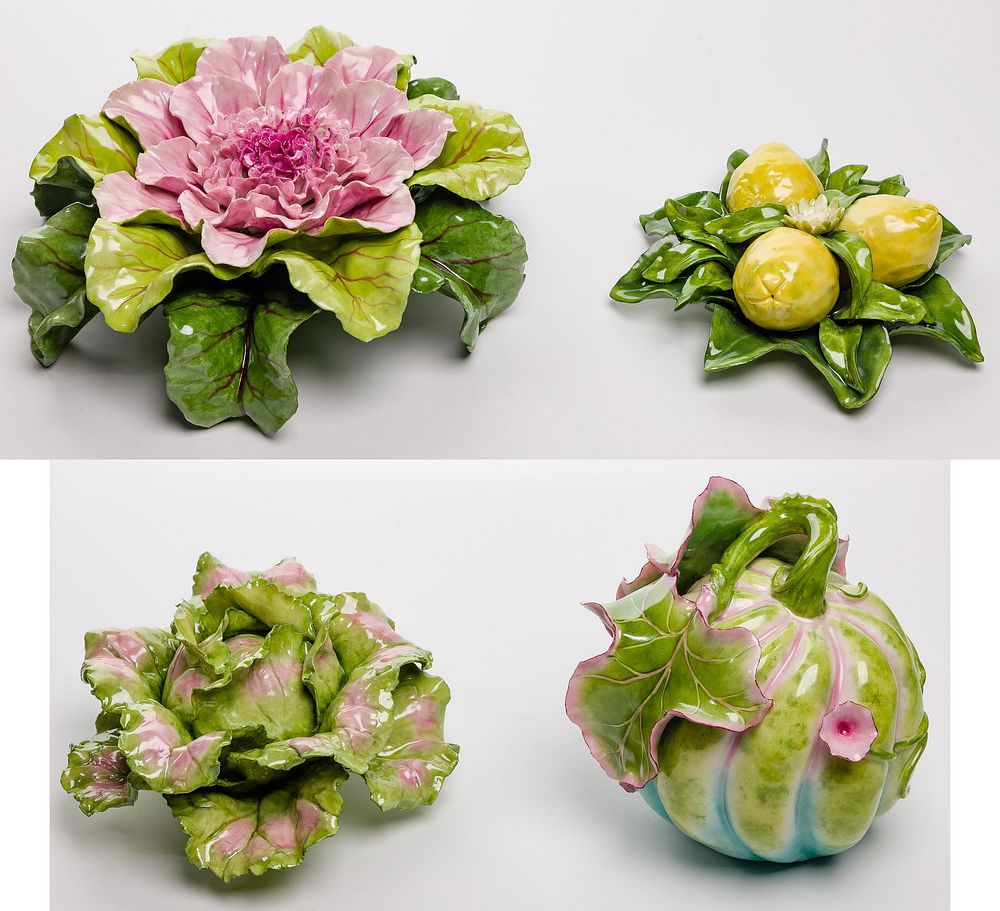 Lot 252: Katherine Houston Hand Painted Porcelain Assortment