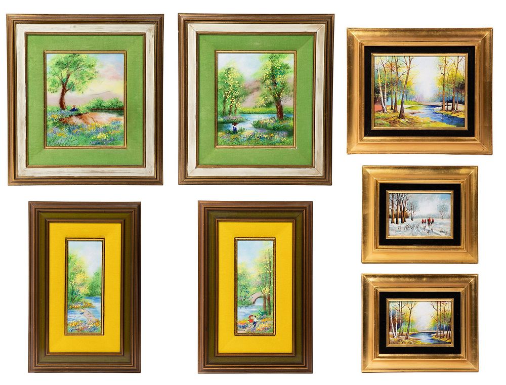 Lot 276: Enamel Plaque Assortment