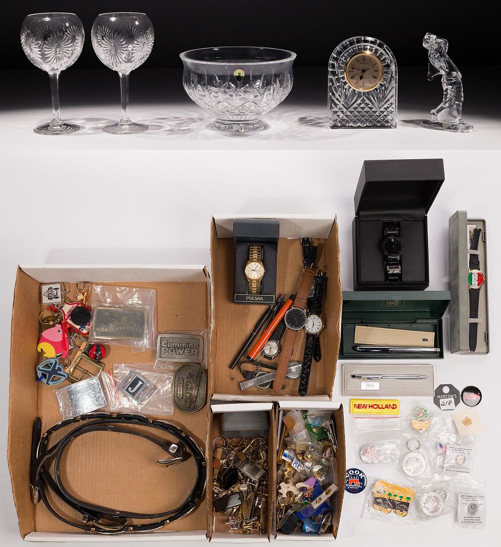 Lot 277: Waterford Decorative Object Assortment