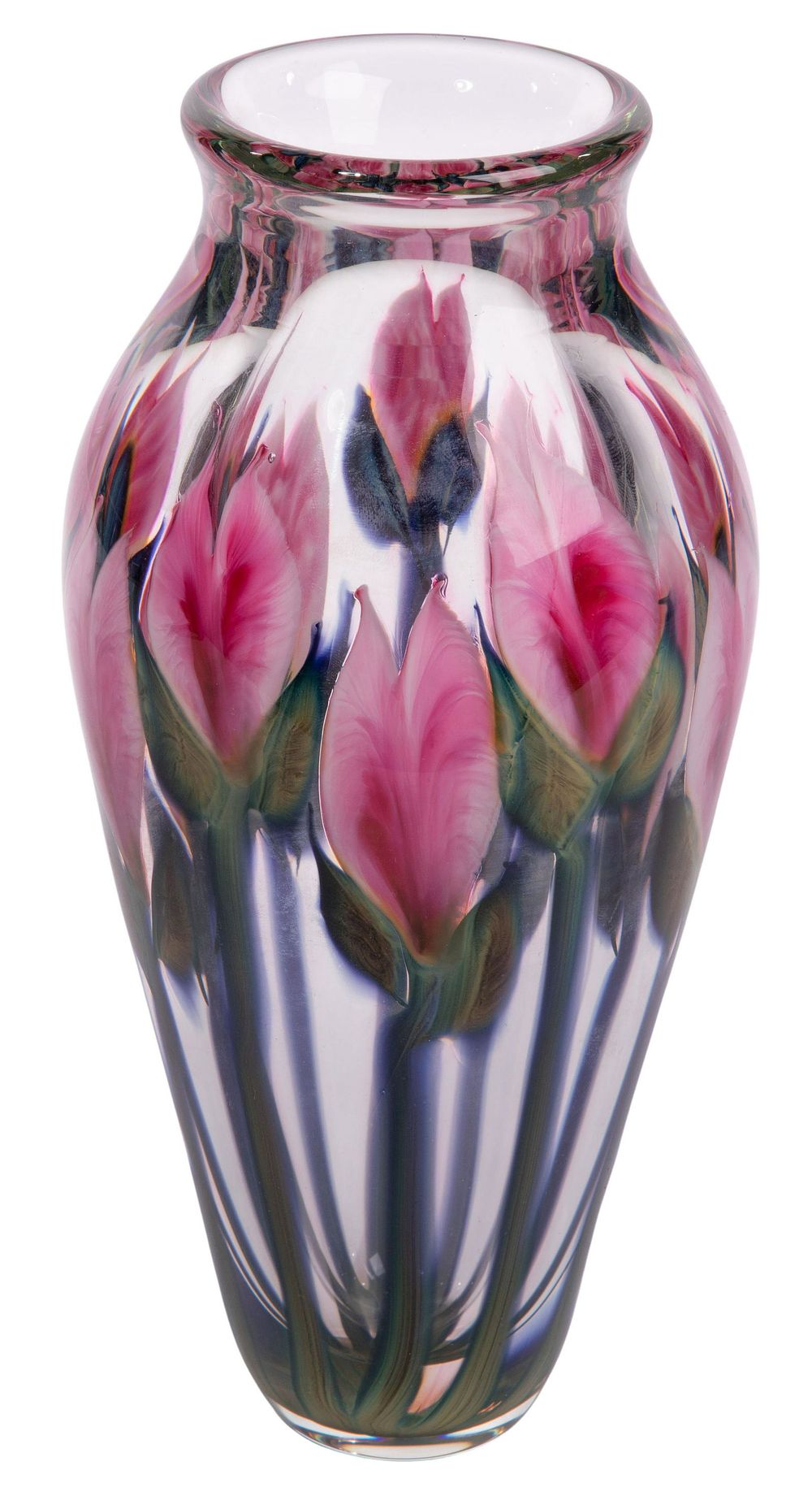 Lot 298: Daniel Lotton Art Glass Vase
