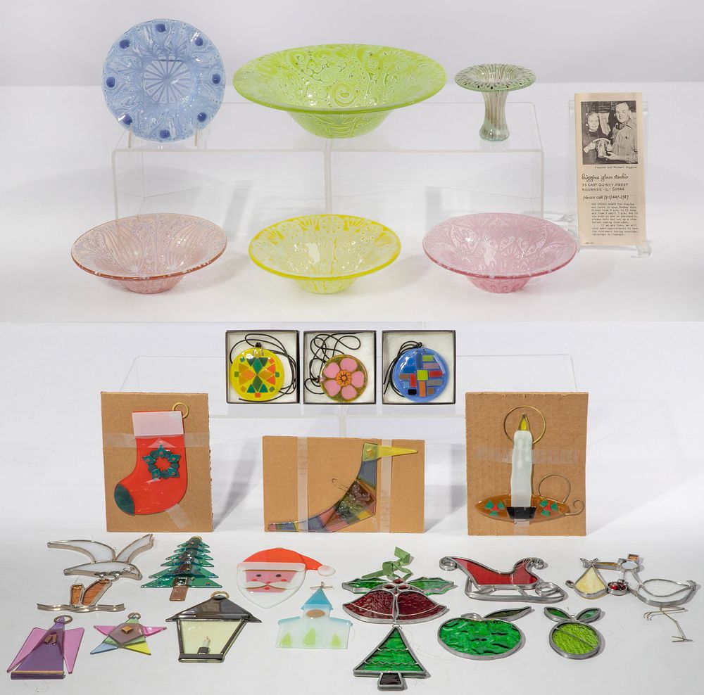 Lot 301: Higgins Art Glass Collection