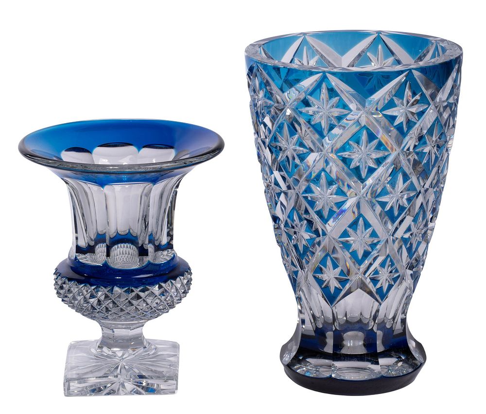 Lot 327: St. Louis 'Deauville' and 'Versilles' Vases