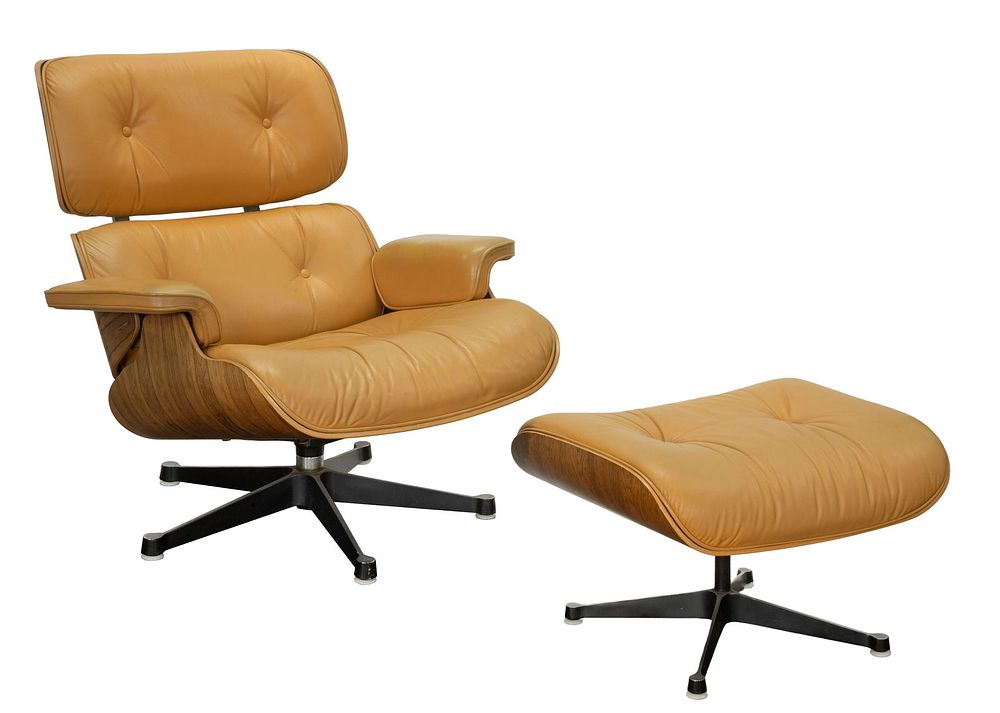 Lot 355: Charles and Ray Eames for Herman Miller Lounge Chair and Ottoman