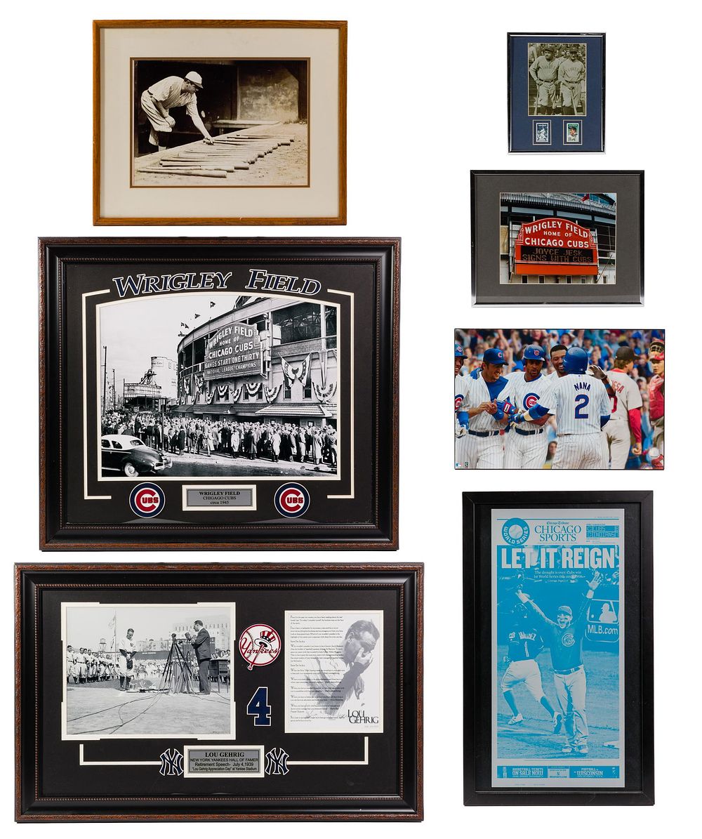 Lot 369: Chicago Cubs and New York Yankees Display Assortment