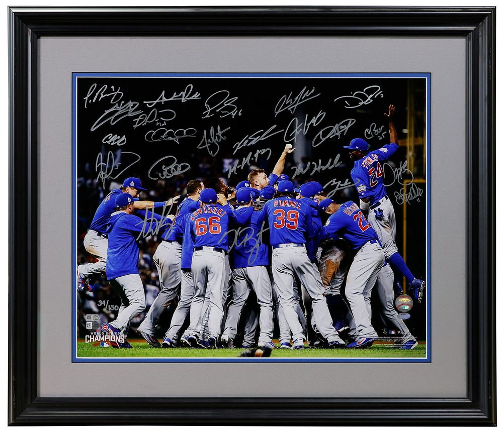Lot 398: Chicago Cubs Signed World Series Winners Photograph