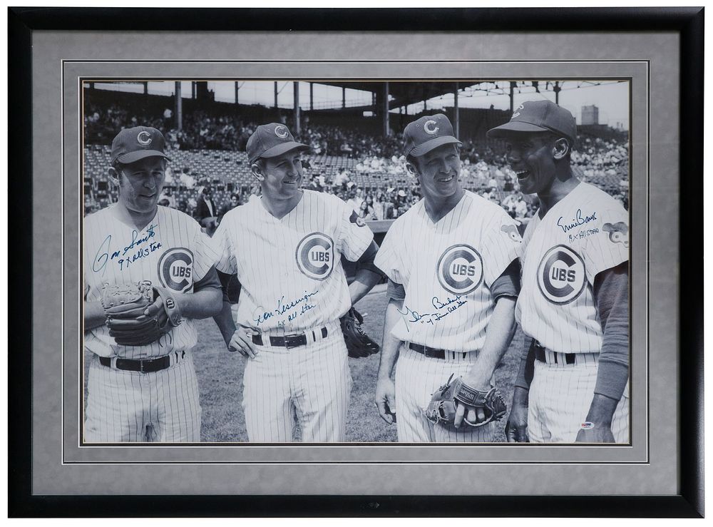 Lot 402: Chicago Cubs Signed All Star Photograph