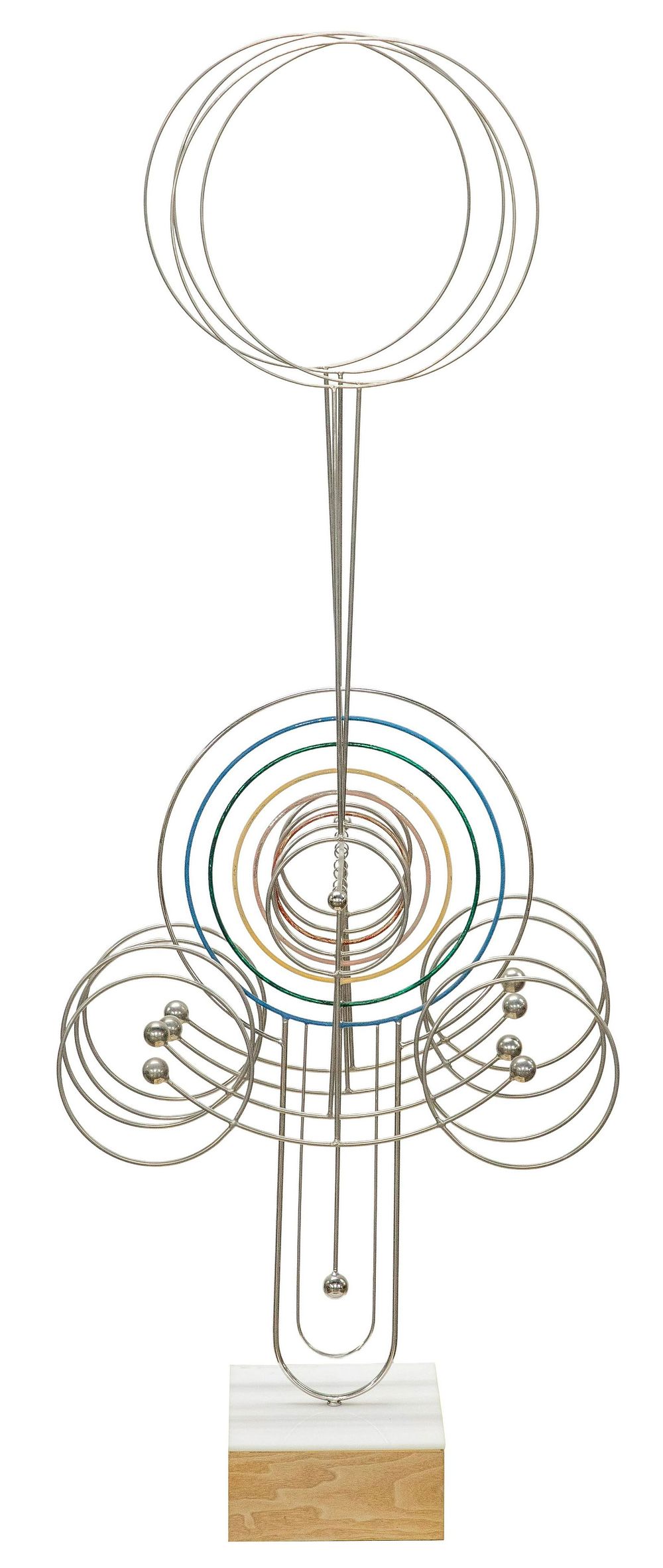 Lot 157: Joseph Burlini (American, b.1937) Kinetic Rainbow Sculpture