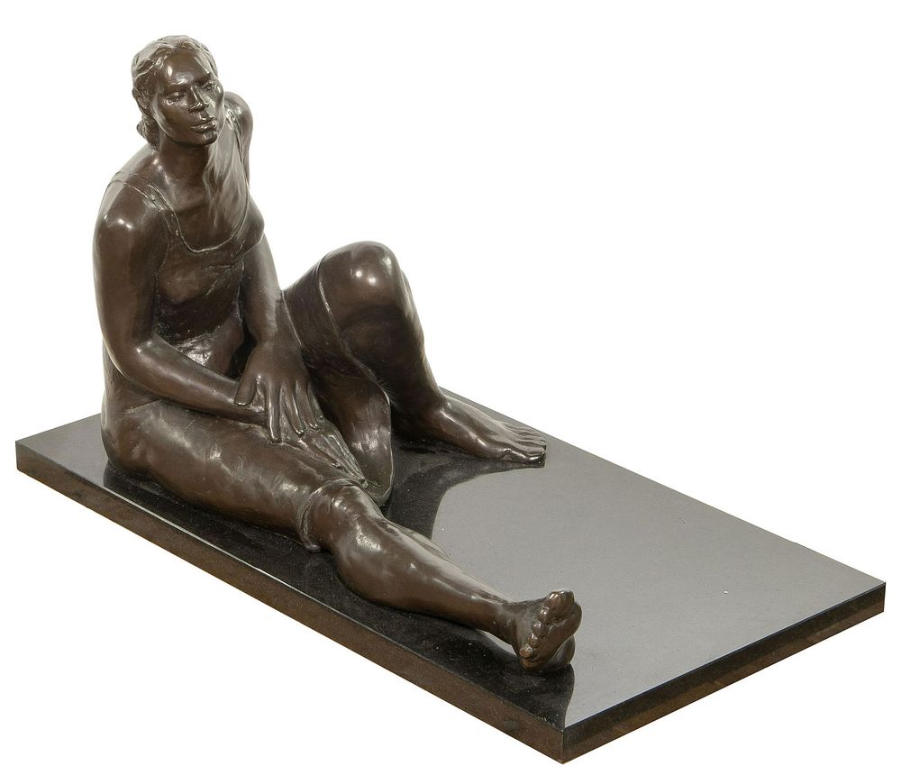 Lot 158: Norma Penchansky-Glasser (American, 20th Century) Patinated Bronze Sculpture