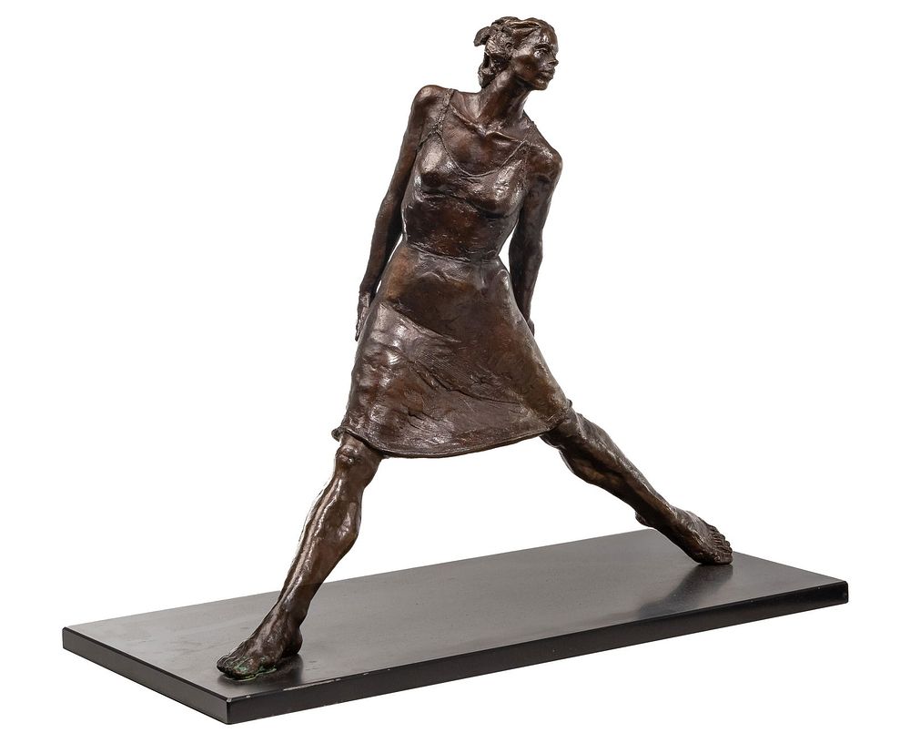 Lot 159: Norma Penchansky-Glasser (American, 20th century) Patinated Bronze Sculpture