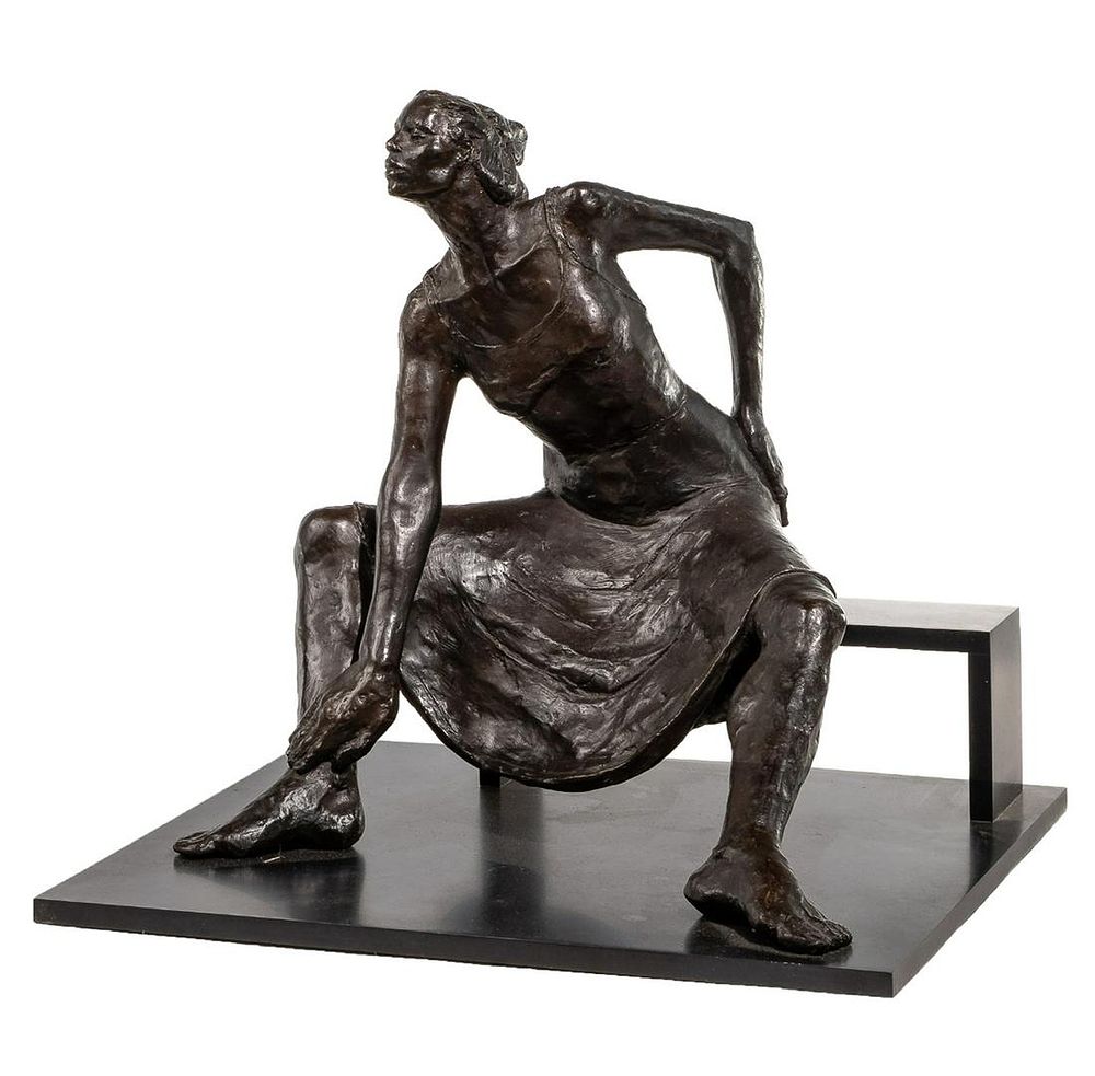 Lot 160: Norma Penchansky-Glasser (American, 20th century) Patinated Bronze Sculpture