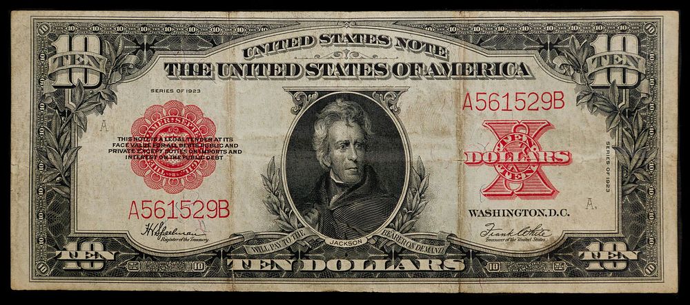 Lot 183: 1923 $10 Red Seal