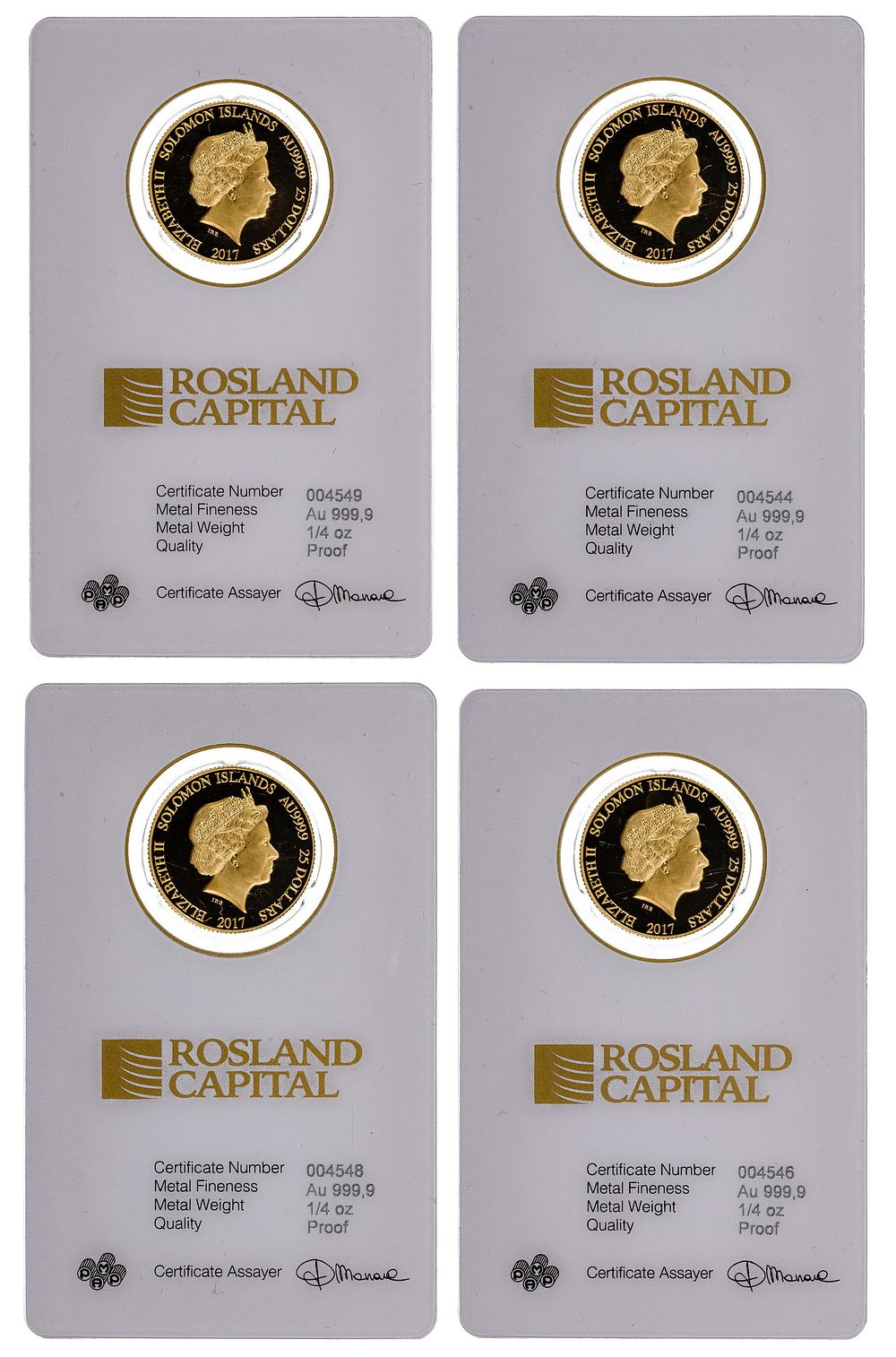 Lot 196: Solomon Islands: 2017 $25 Gold Coin Collection