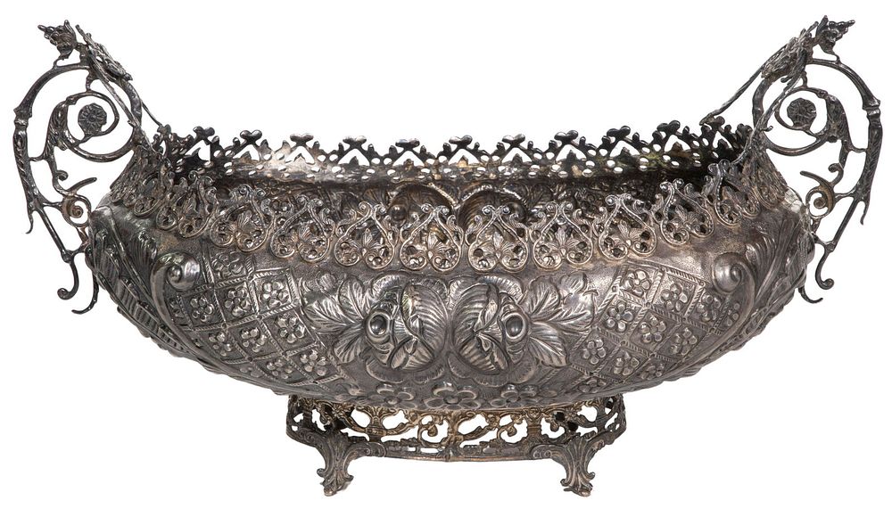 Lot 206: Continental Silver (900) Centerpiece