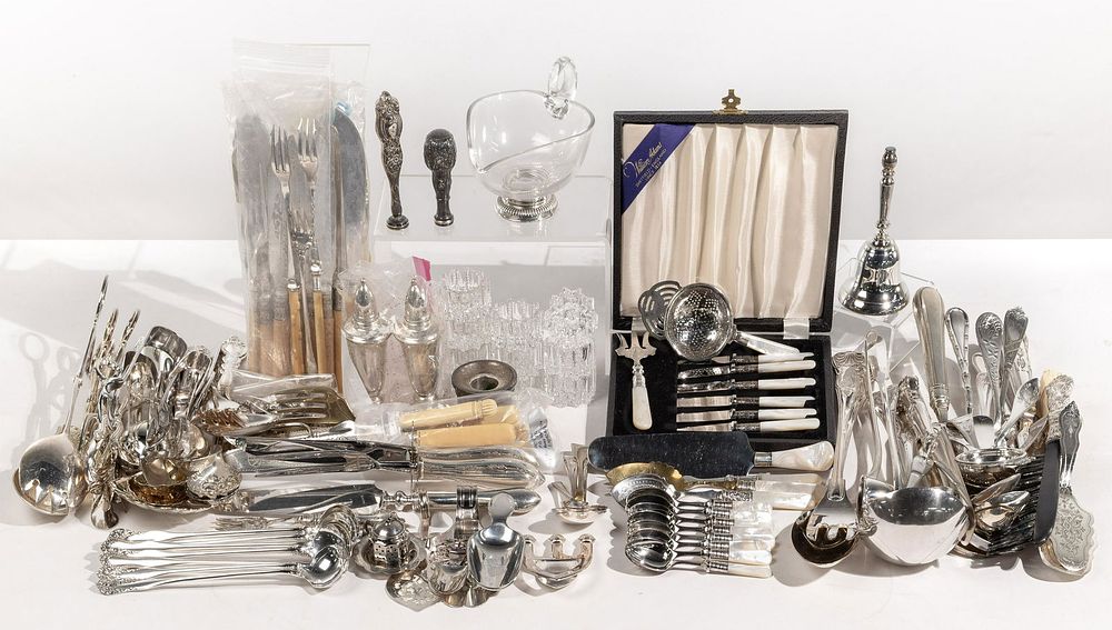 Lot 208: Sterling Silver and Silverplate Assortment