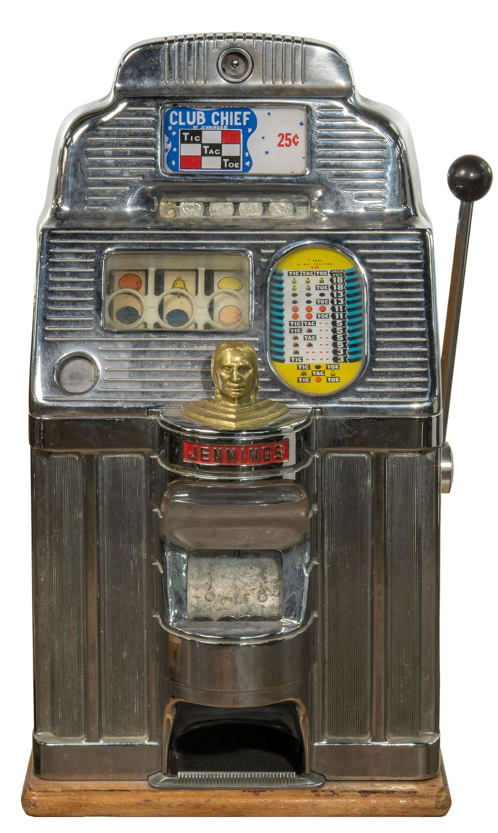 Lot 226: Jennings 'Club Chief' 25c Slot Machine