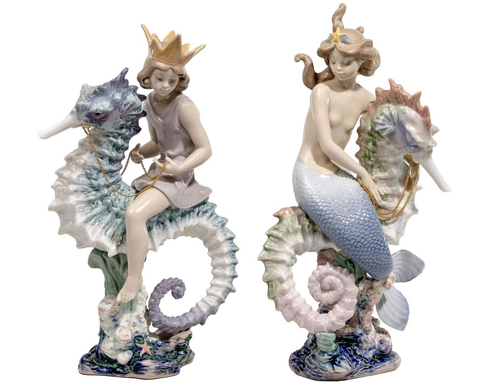 Lot 230: Lladro Porcelain Figurines
