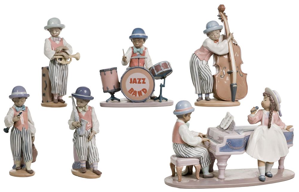 Lot 240: Lladro Jazz Band Figurine Assortment