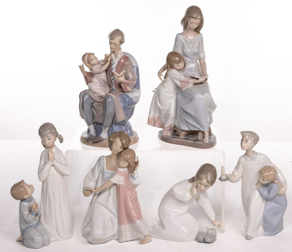 Lot 245: Lladro Porcelain Figurine Assortment