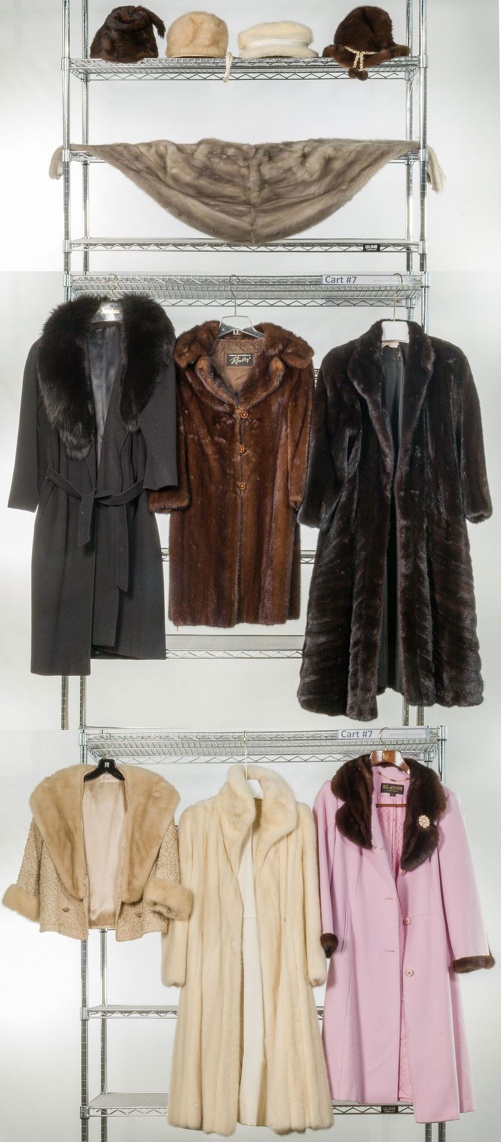 Lot 253: Fur Coat and Accessory Assortment