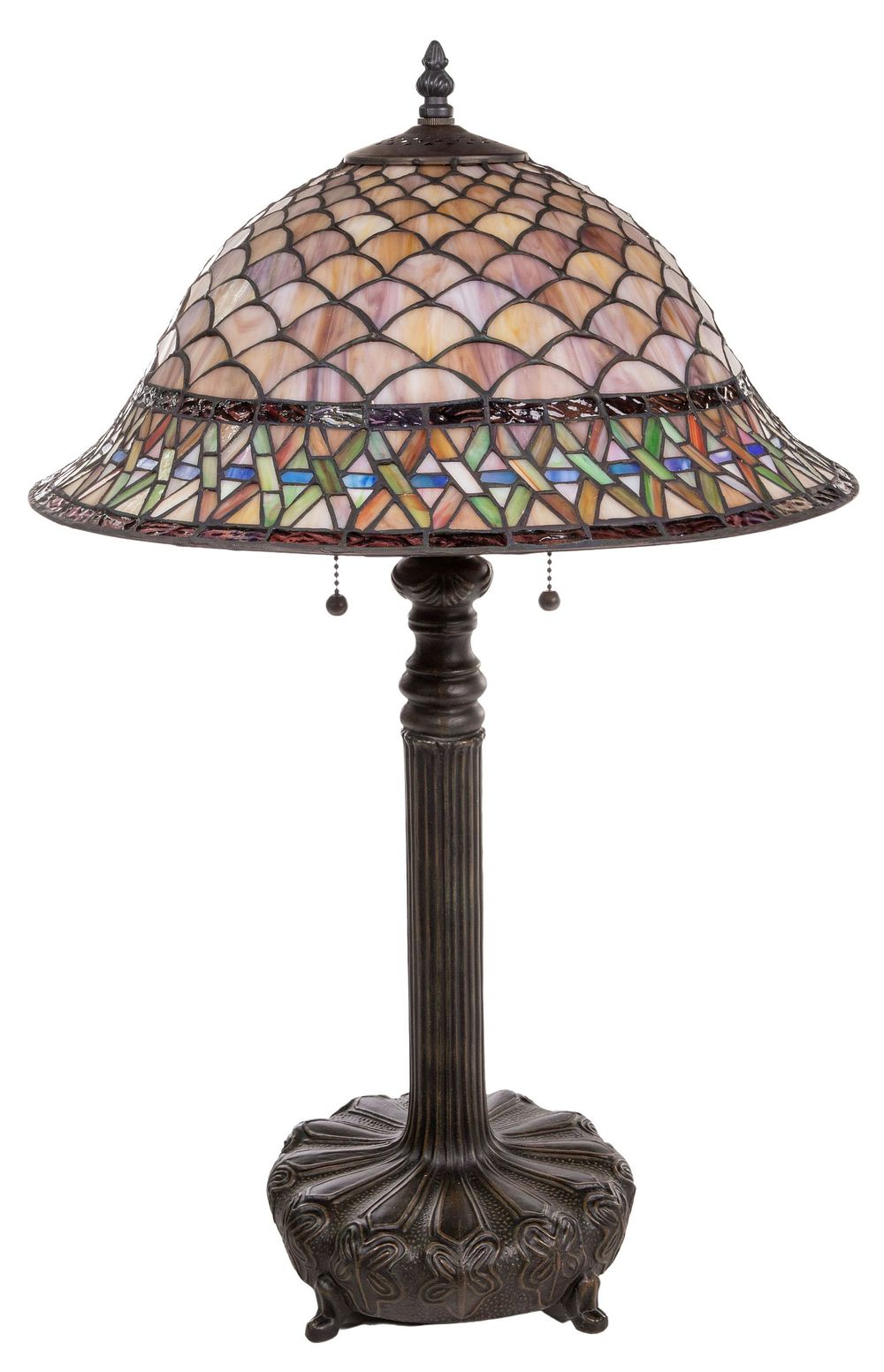 Lot 278: Tiffany Style Acrylic Table Lamp