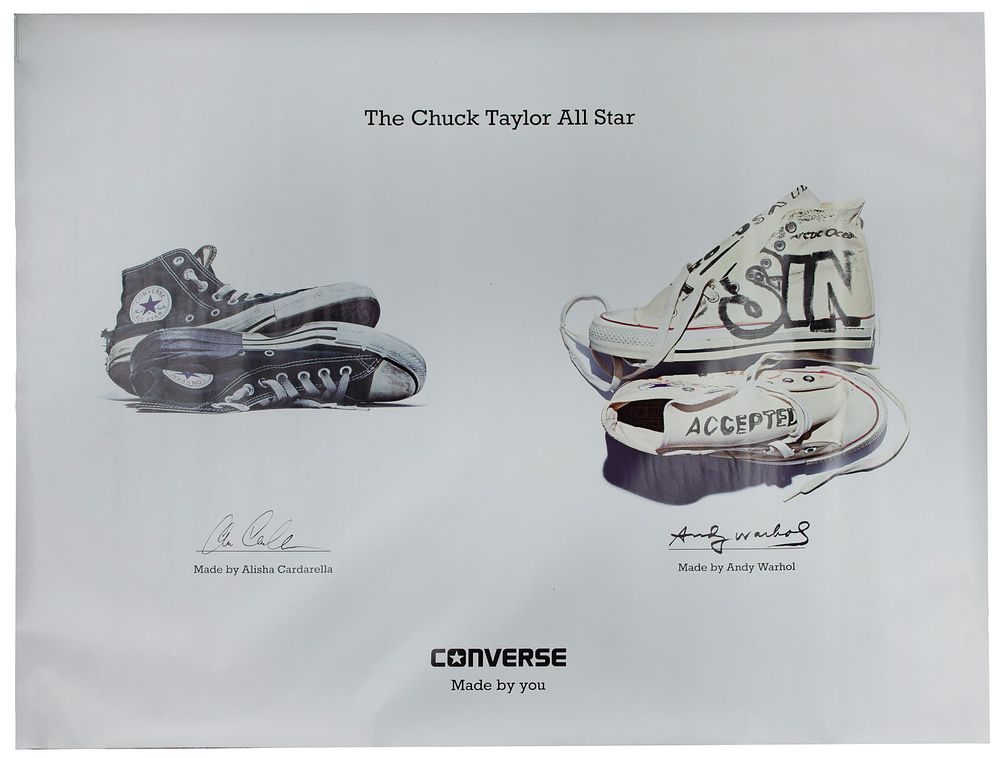 Lot 300: Converse Chuck Taylor / Andy Warhol Poster