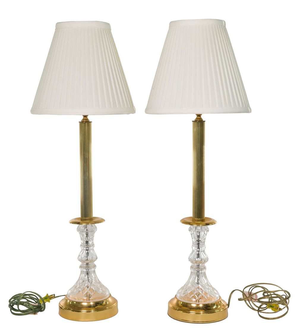 Lot 316: Waterford Crystal Table Lamps