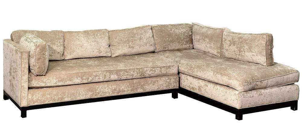 Lot 326: Bob Williams for Mitchell Gold Upholstered Sectional Sofa