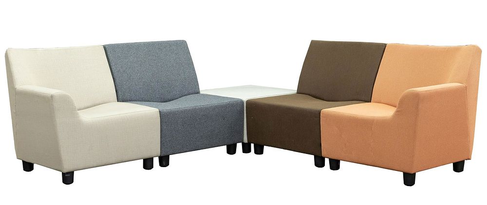 Lot 338: Brian Kane for Herman Miller 'Swoop' Modular Chair Assortment