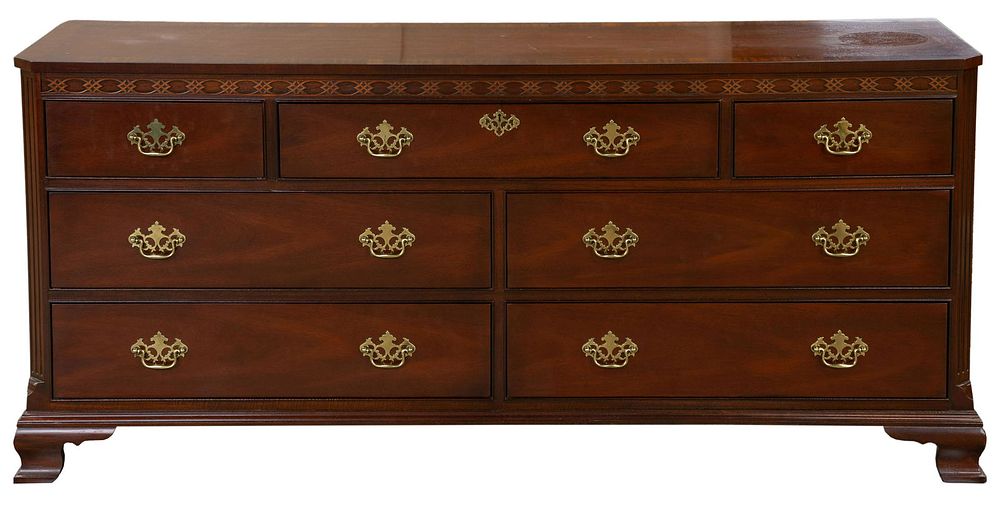 Lot 353: Baker 'Historic Charleston' Mahogany Dresser