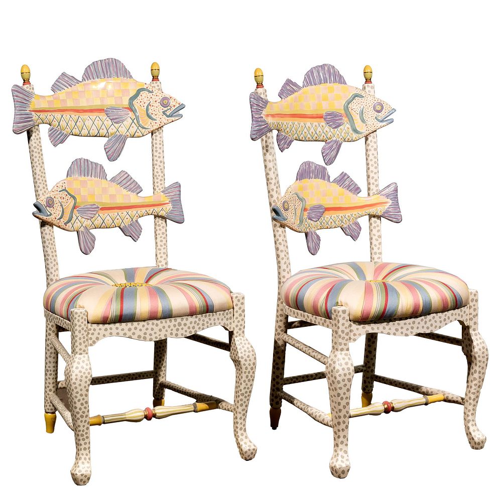 Lot 360: MacKenzie Childs Chairs