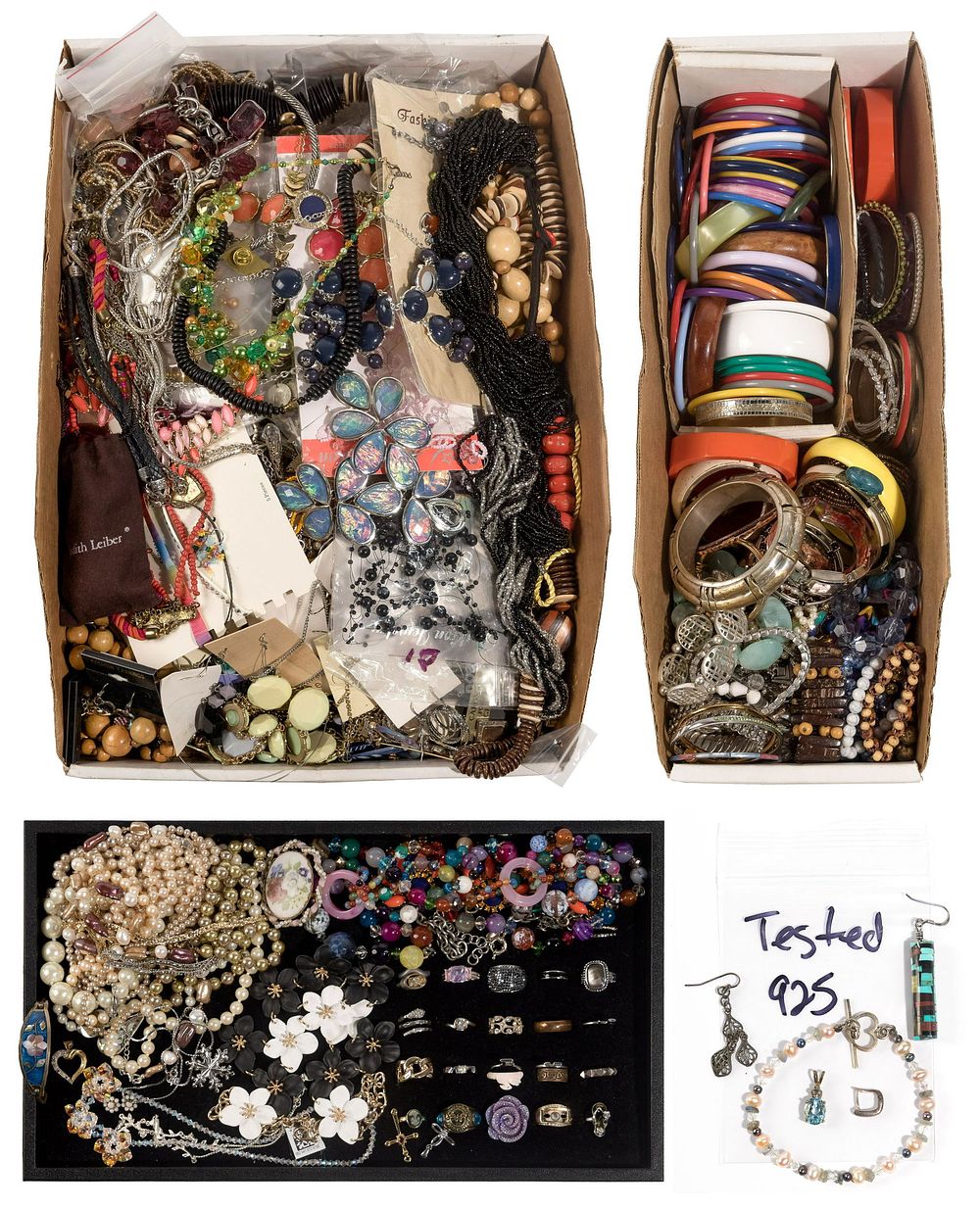 Lot 157: Sterling Silver and Costume Jewelry Assortment