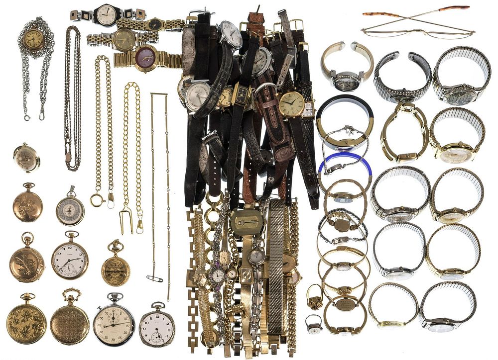 Lot 177: Wristwatch and Pocket Watch Assortment