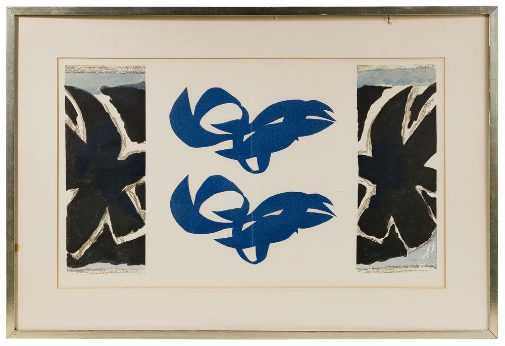 Lot 200: Georges Braque (French, 1982-1963) Woodblock Print