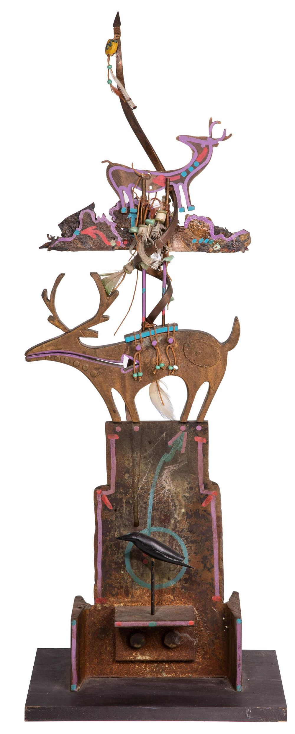 Lot 220: Theodore Gall (American, b.1941) Corden Steel Sculpture