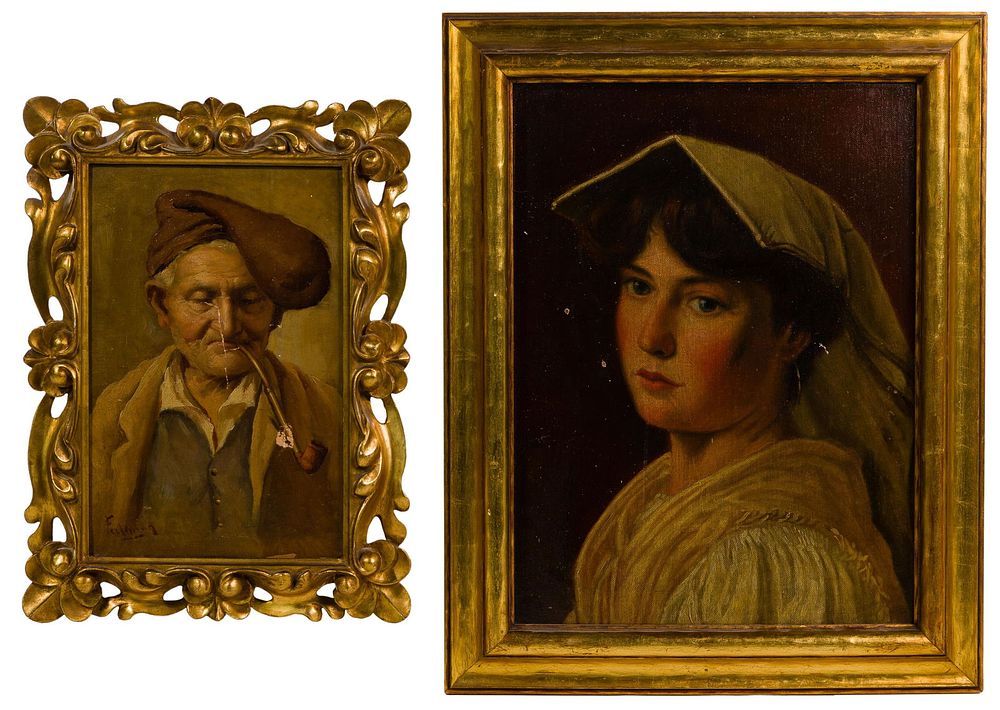 Lot 229: Unknown Artists (Continental School, 20th Century) Oil Paintings
