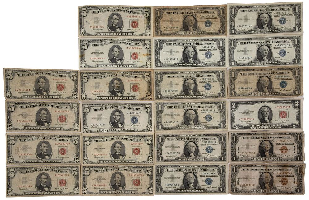 Lot 231: Silver Certificate Assortment