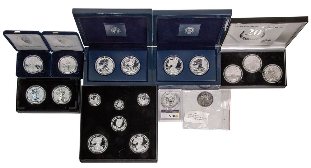 Lot 254: American Silver Eagle $1 Assortment