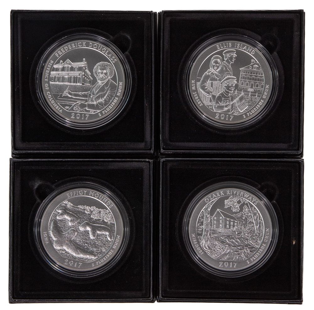 Lot 261: 2017 America the Beautiful 5 ozt. Coin Assortment