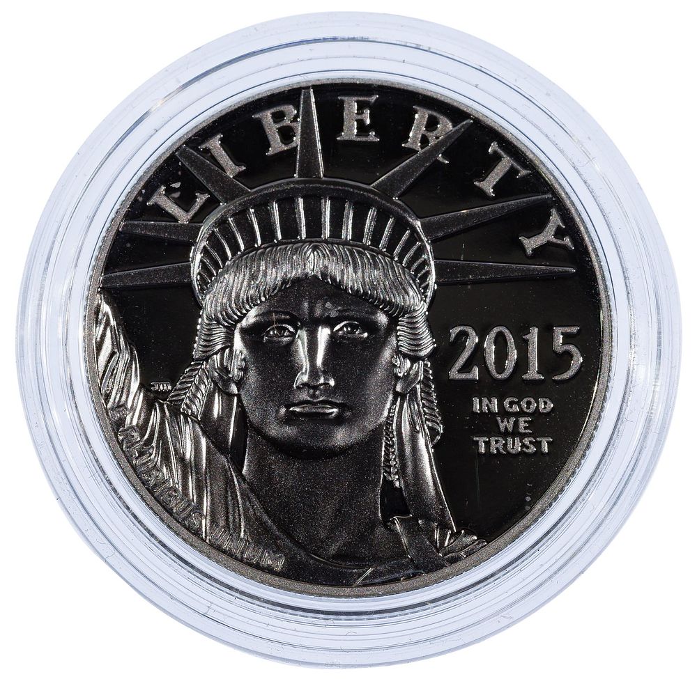 Lot 267: 2015-W $100 Platinum Eagle Proof Coin