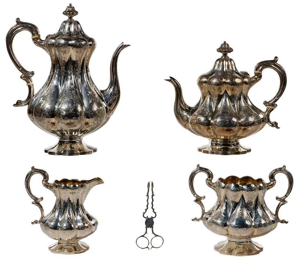 Lot 298: English Sterling Silver Beverage Service