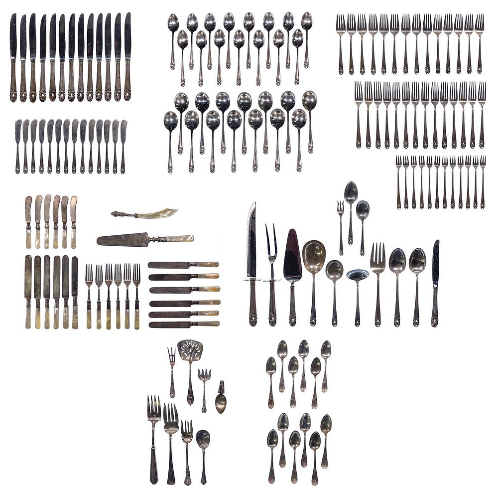 Lot 304: International Silver 'Spring Glory' Sterling Silver Flatware