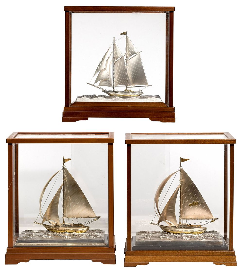 Lot 306: Sterling Silver Sailboat Assortment
