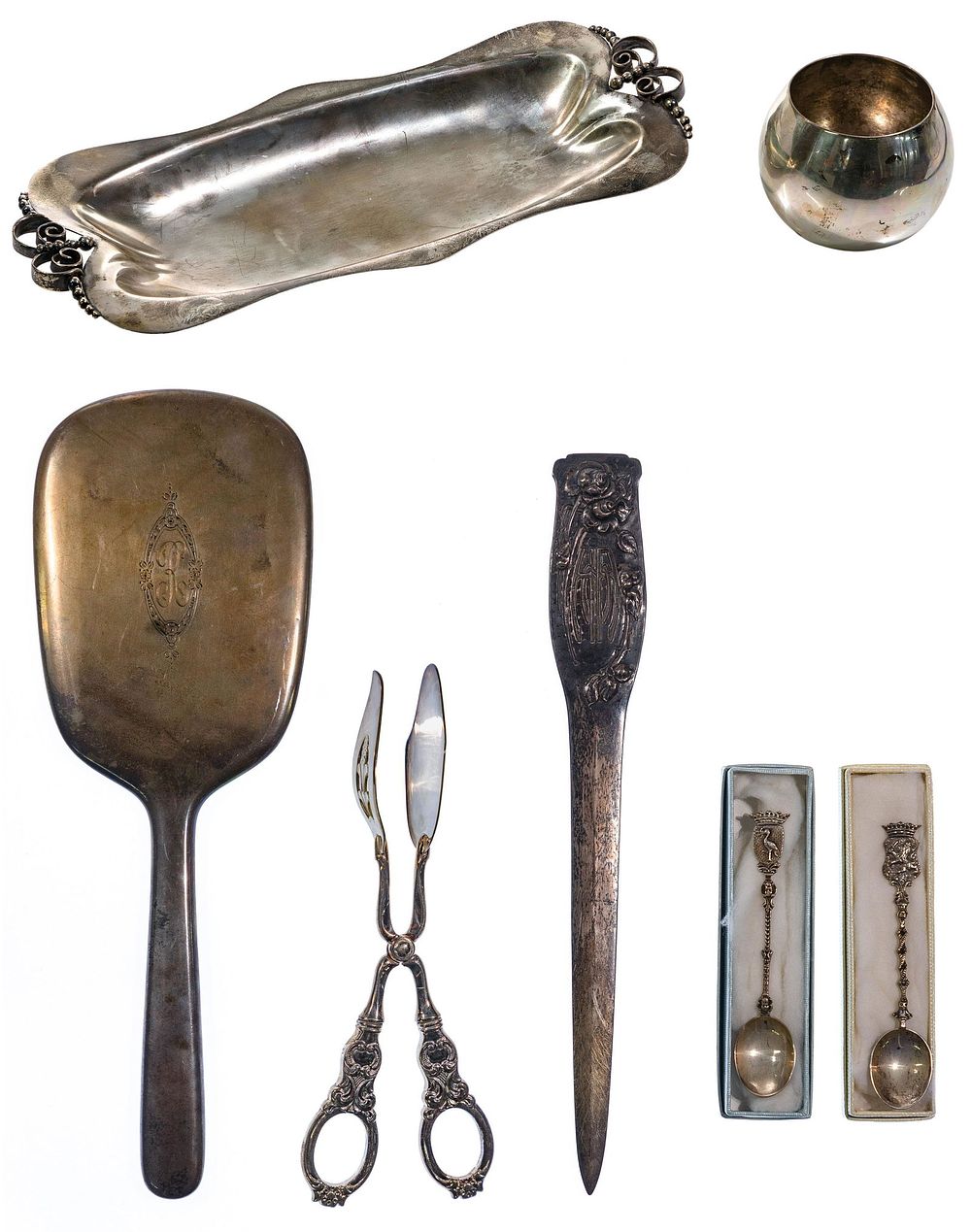 Lot 308: Sterling Silver and European Silver (835) Assortment
