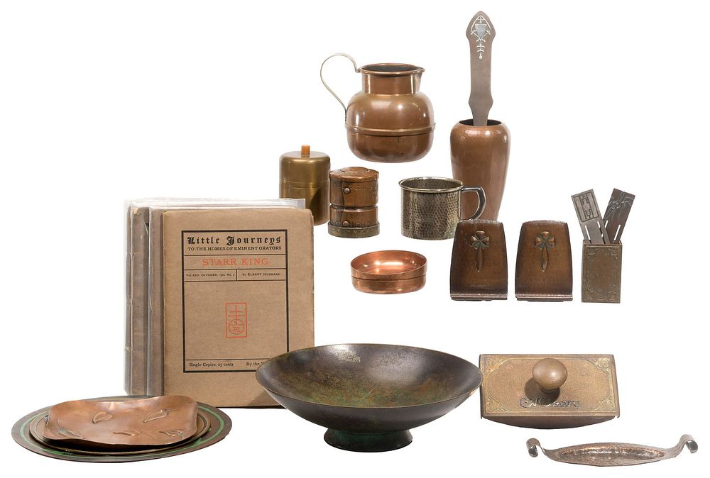 Lot 312: Arts and Crafts Style Metal Object Assortment