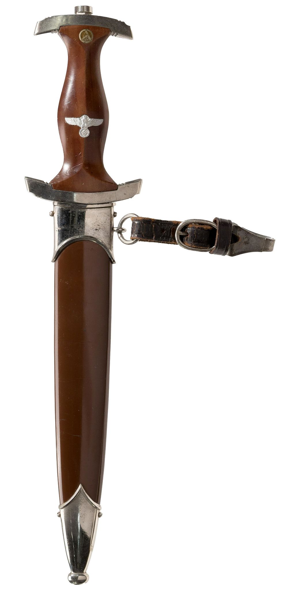 Lot 330: World War II German SA Dagger by WKC (RZM) with Hanger